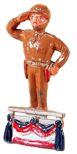 Figurine Ancienne En Métal Soldat De Plomb